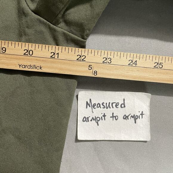 Chadwicks Jacket Womens Size 18 Olive Green Twill Two Button Blazer Army Utility - Picture 9 of 13